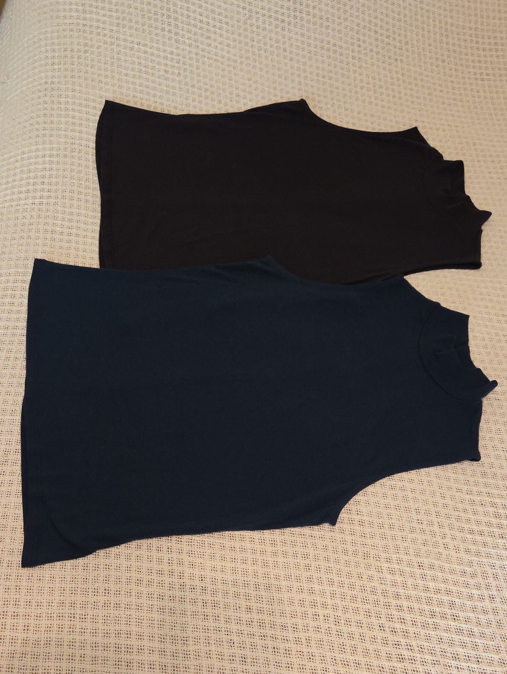 Athleta High Neck Tanks . Two for one price. Lightweight and vey soft.